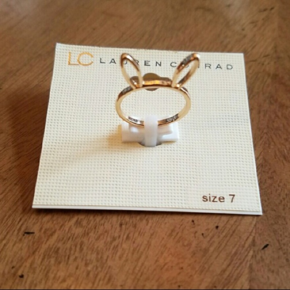 SOLD OUT - LC Lauren Conrad Gold Rabbit Bunny Ring - Picture 8 of 8